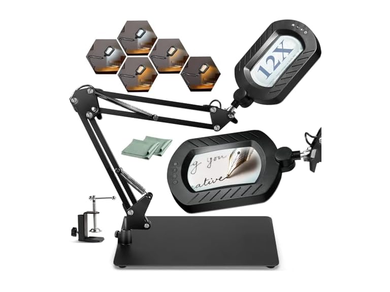 Toolastra magnifying glass with light