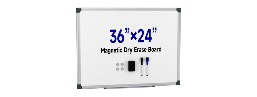 VUSIGN Magnetic White Board Hanging 36"