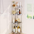 Binecer Corner Shower Caddy, 4 Tier Silver
