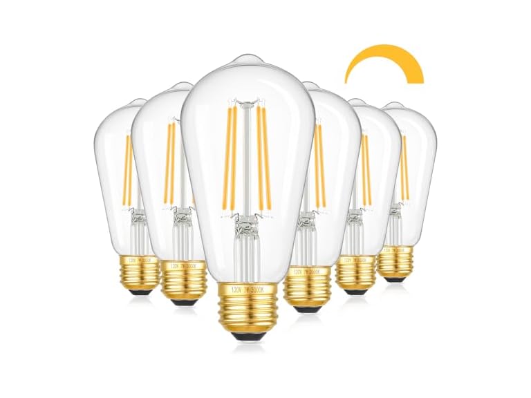 Kondras 7W Dimmable LED Light Bulbs, 60Watt Warm Light