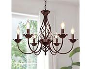 VerRon 6-Light Farmhouse Candle Chandelier