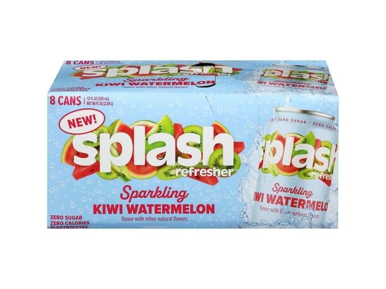 Splash, Kiwi Watermelon Sparkling Water 12 oz.