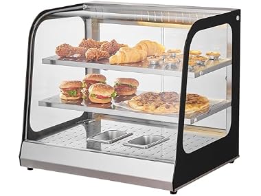 2-Tier Commercial Food Warmer Display, 850W Food