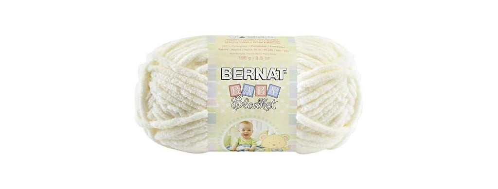 Bernat Baby Blanket Yarn, 3.5 oz, Gauge 6 Vanilla