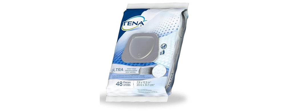 Tena Ultra Incontinence Adult Wipe, 48 Count