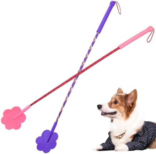 Toddmomy Pet Training Stick, 2Pcs Rubber Cat 