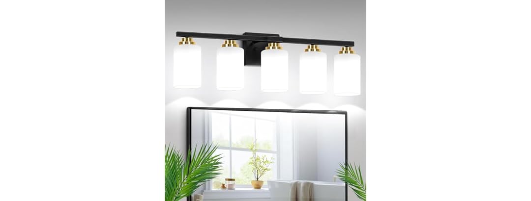 VerRon 5-Light Bathroom Light Fixtures, 31"
