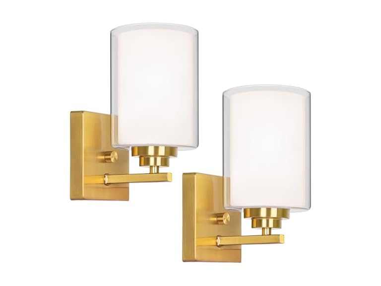 Set of 2 Wall Sconces for Bathroom