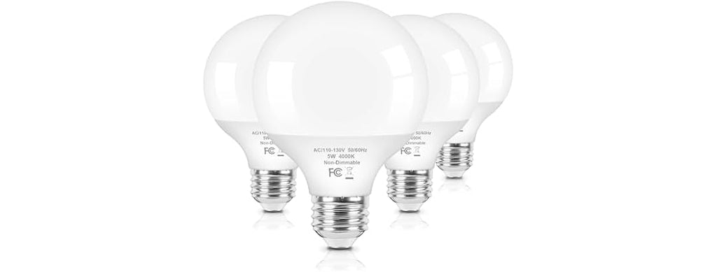 Brightever G25 LED Globe Light Bulbs 60 Watt Equivalent