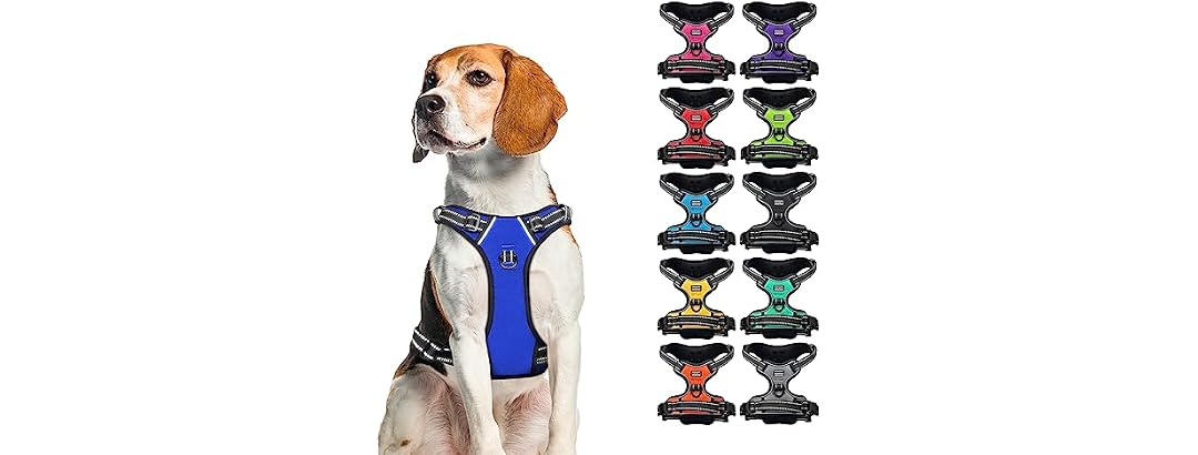 CollarDirect No Pull Reflective Dog Harness