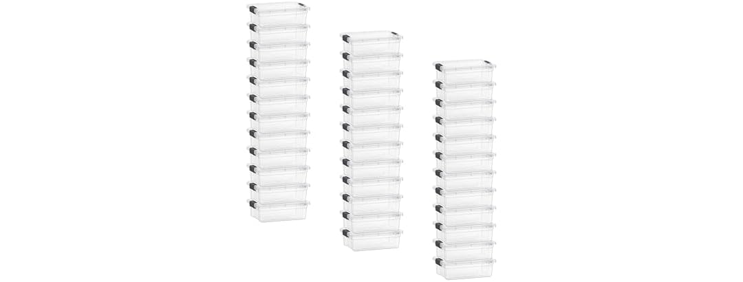 Superio Clear Storage Box  2.3 Quart 36 Pack