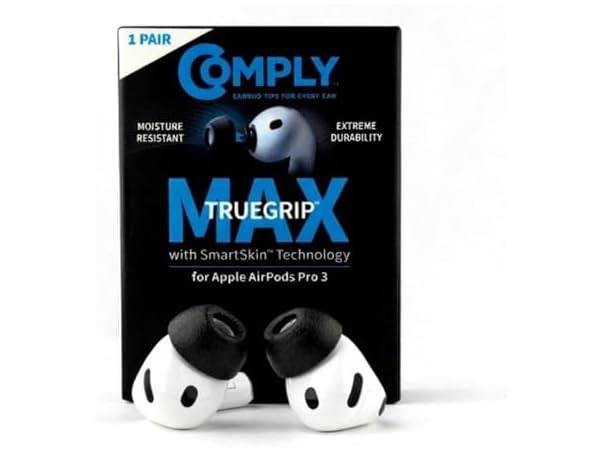 Comply TrueGrip MAX | Premium Memory Foam Replacement Earbud Tips