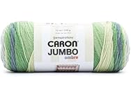Caron Jumbo Print Ombre Yarn-Lake Mist