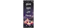 Christian Brands Advent Candles X-Stand Church Banner, 2' x 6'