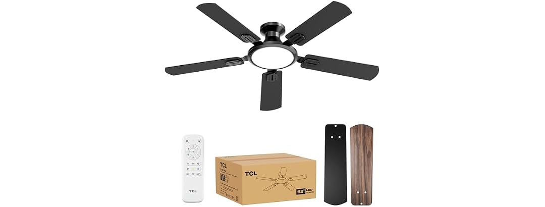 TCL 52" Low Profile Ceiling Fan w/ Light