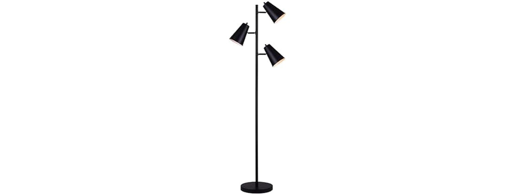 ORLI 3 Light Floor Lamp Matte Black Fini