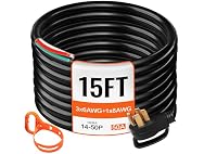 15 ft 50A RV Camp Power Cord Generator Cord