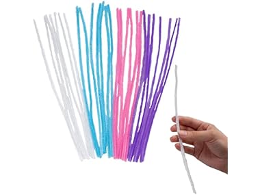 Fun Express Pastel Chenille Stems Bulk 100Pc