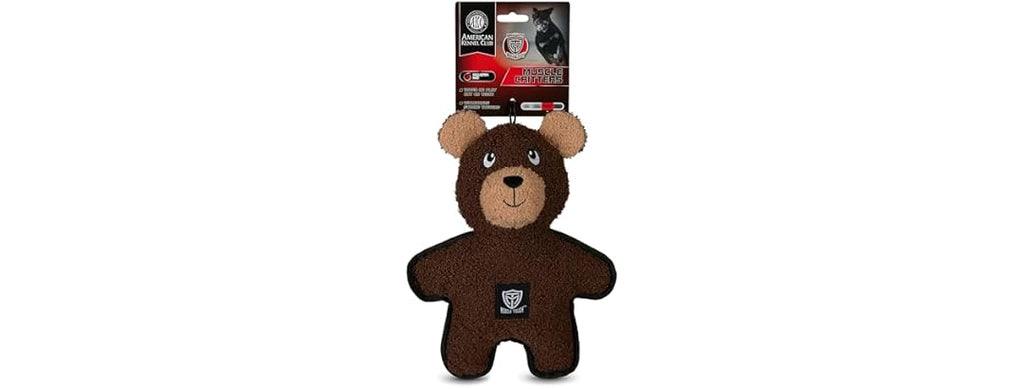 American Kennel Club Plush Dog Toy with Squeaker- Bear