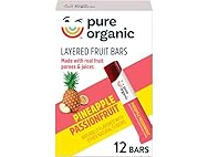 12CT Pure Organic, Layered Fruit Bars, Pineapple Passionfruit