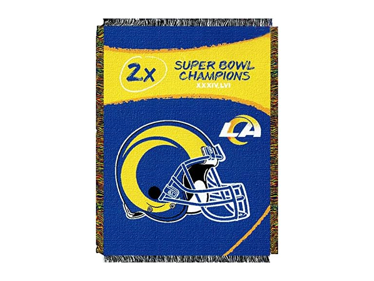 LA Rams 2X Super Bowl Champs Blanket
