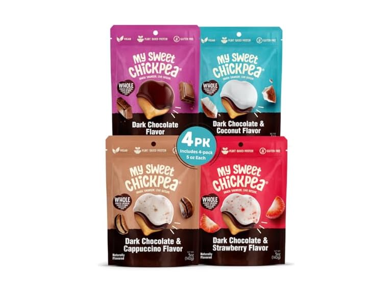 4PK My Sweet Chickpea Chocolate Covered Chickpeas