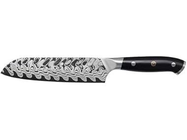 HENCKELS Compass Damascus 7-inch Damascus Santoku Knife