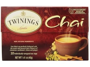 Twinings Chai Tea, Tea Bags, 20-Count Box