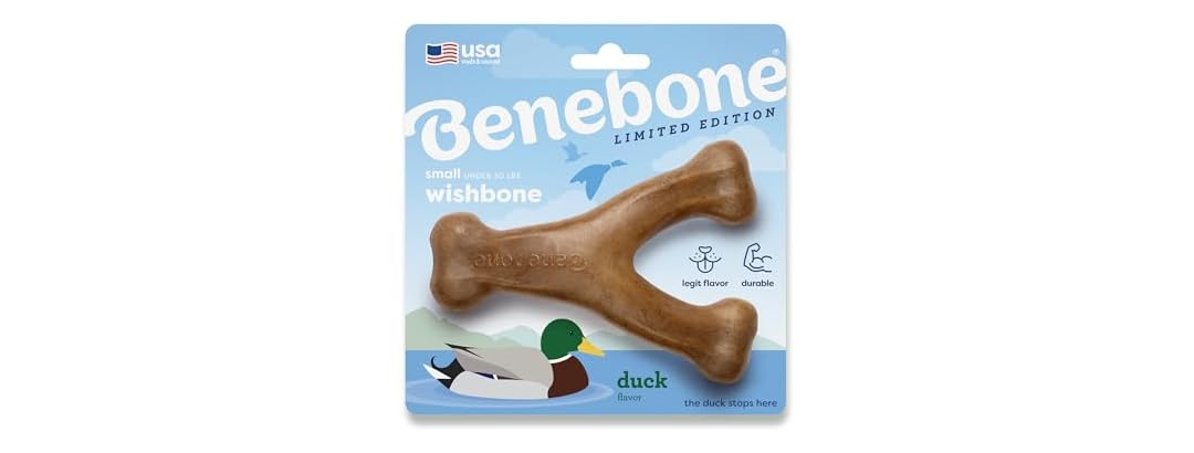 Benebone Wishbone Durable Dog Chew Toy for Ag