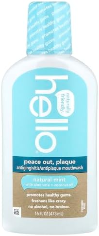 Hello Antigingivitis Mouthwash Natural Mint