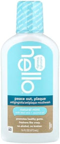 Hello Antigingivitis Mouthwash Natural Mint