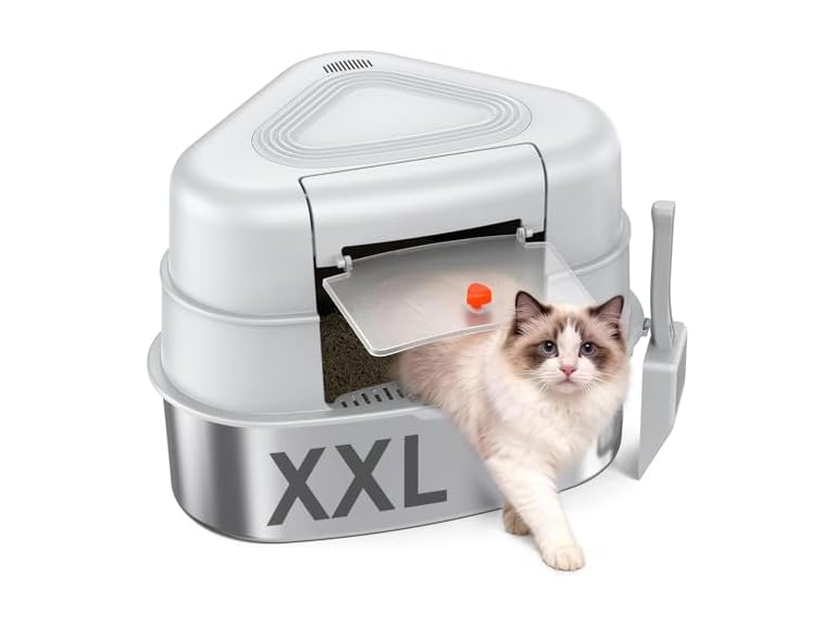 Chumajor XXL Stainless Steel Litter Box