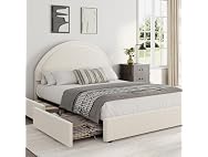 Garvee Full Size Bed Frame with Storage