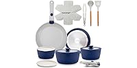 NutriChef 18-Piece Ceramic Cookware Set