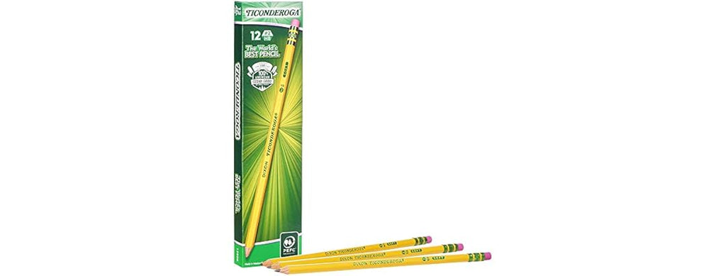 TICONDEROGA Woodcase Pencils with Erasers