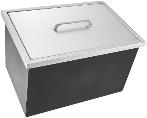 Drop in Ice Chest, 20"L x 14"W x 12"H Stainless