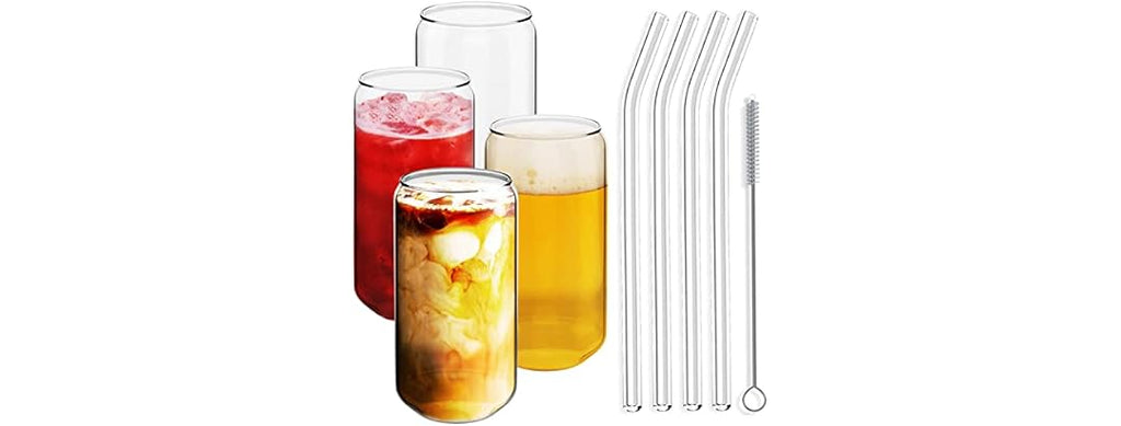 Can Shaped Beer Glasses 20oz Set of 8