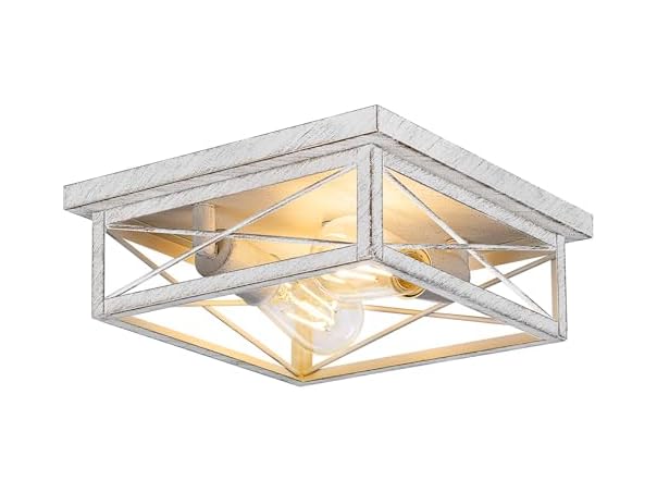 Kondras 2-Light Farmhouse Flush Mount Ceiling Lighting