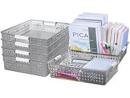 Cetomo Plastic Storage Box Clear Black, 6 Pack