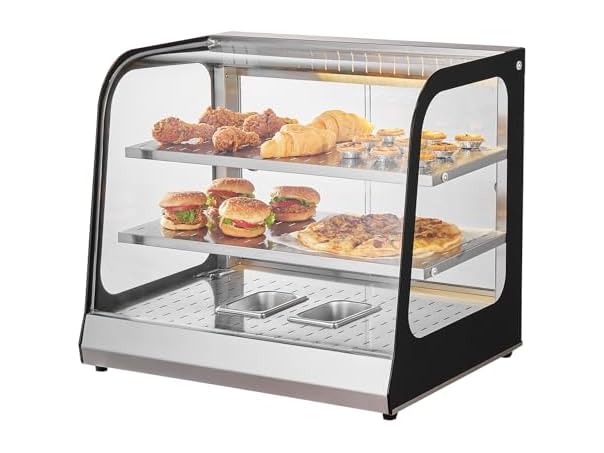2-Tier Commercial Food Warmer Display, 850W Food