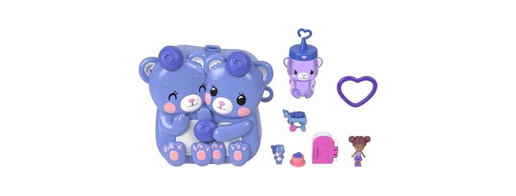 Polly Pocket Dolls and Playset, Blueberry Besties Compact