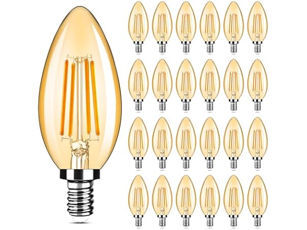 Yochoice 24-Pack Dimmable E12 Candelabra Bulbs 40Watt