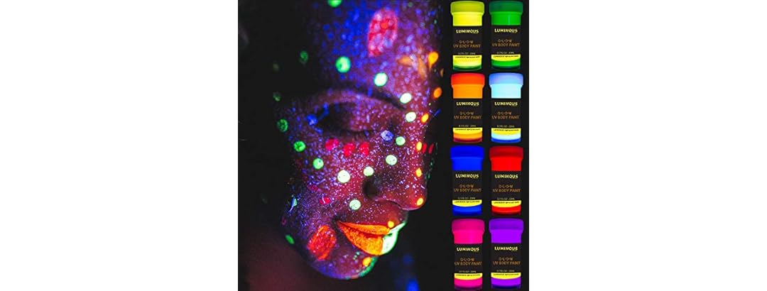 2-Pack UV Neon Body Paint Set