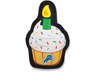 NFL Detroit Lions Pet Birthday Cupcake Squeak