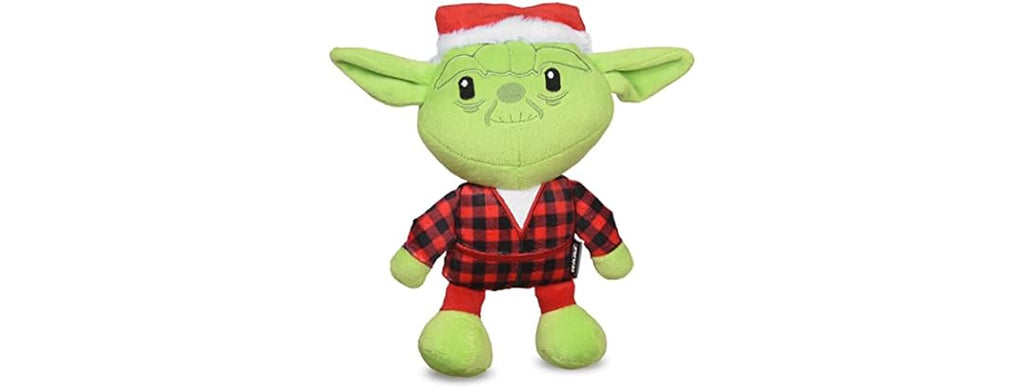 STAR WARS Holiday Yoda Santa Plush Dog Toy