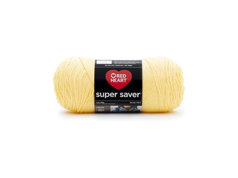 Red Heart E300.0235 Super Saver Economy Yarn, Lemon