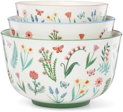 Oneida Serveware, First Blooms Nesting Bowls Set Of 3
