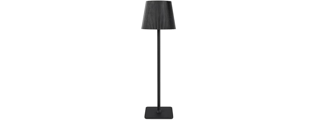 Mikasa Fluted Rechargeable LED Table Lam