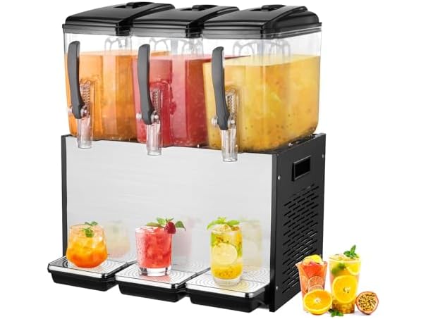 Commercial Beverage Dispenser, 3 Tanks 12 L