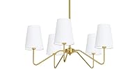 Bosceos 5-Light Gold Chandelier